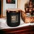 Apples Maple & Bourbon Candle in Black Jar by Moxie & Grace — a cozy harvest blend of apple, maple, bourbon, cinnamon, and vanilla