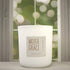 Apricot Grove 12oz Candle in White by Moxie & Grace — a bright, sun-warmed blend of apricot, peach, jasmine, and soft musk