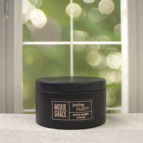 Black Amber & Plum - Wickless Candle