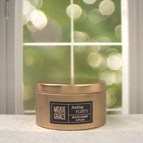 Black Amber & Plum - Wickless Candle