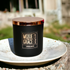 Citrus Agave 12oz Candle in Black by Moxie & Grace — a bright, zesty blend of citrus, agave, lemon, and warm musk