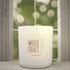 Citrus Agave 12oz Candle in White by Moxie & Grace — a bright, zesty blend of citrus, agave, lemon, and warm musk
