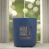 Himalayan Bamboo 12oz Candle in Navy by Moxie & Grace — a serene, spa-inspired blend of bamboo, verdant florals, lemon, and pine