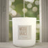 Love Tonic 12oz Candle in White by Moxie & Grace — a sweet fruity-floral blend of apple, peach, cherry blossom, hydrangea, and vanilla