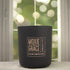 Roasted Chestnut & Rum 12oz Candle in Black by Moxie & Grace — a warm, cozy blend of roasted chestnut, dark rum, vanilla, and smoked wood