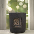 Sea Salt & Orchid 12oz Candle in Black by Moxie & Grace — a coastal floral blend of sea salt, freesia, orchid, tonka bean, and amber