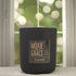 Solar Sands 12oz Candle in Black by Moxie & Grace — a warm, sun-drenched blend of sand, amber, musk, and golden citrus notes